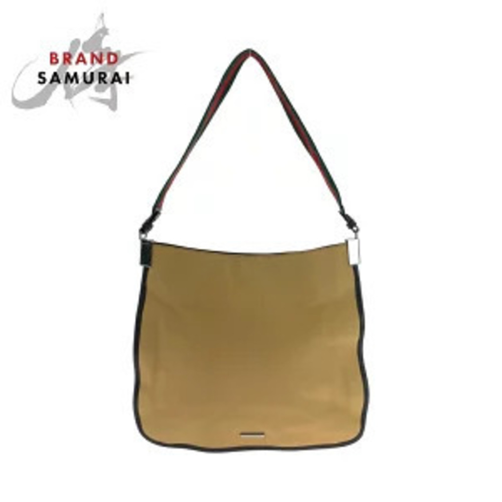 Gucci Sherry hobo shoulder bag brown red green canvas